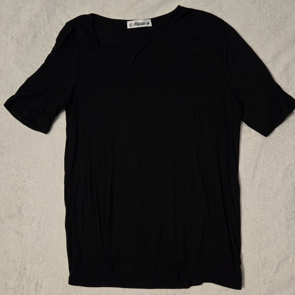 MACARON Charcoal Sleeveless Top NWOT